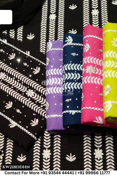 Jaipur Unstitched Cotton Suit with Pure Dupatta (Set of 5)218No