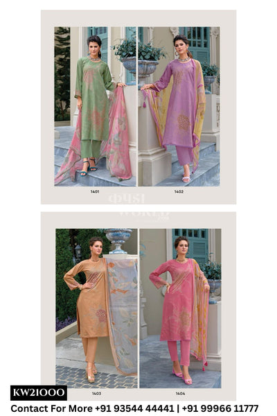 Kilory Catalogue - Wafa: Exclusive Ladies Cotton Dress Catalog Exporters