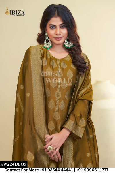 Ibiza - Dastoor: Designer Banglory Silk Ladies Suit Catalog Dealer
