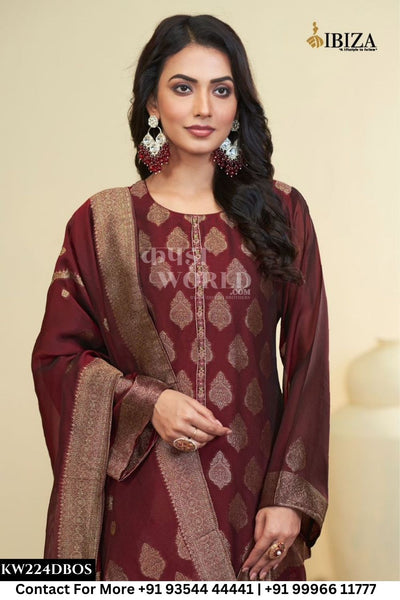 Ibiza - Dastoor: Designer Banglory Silk Ladies Suit Catalog Dealer