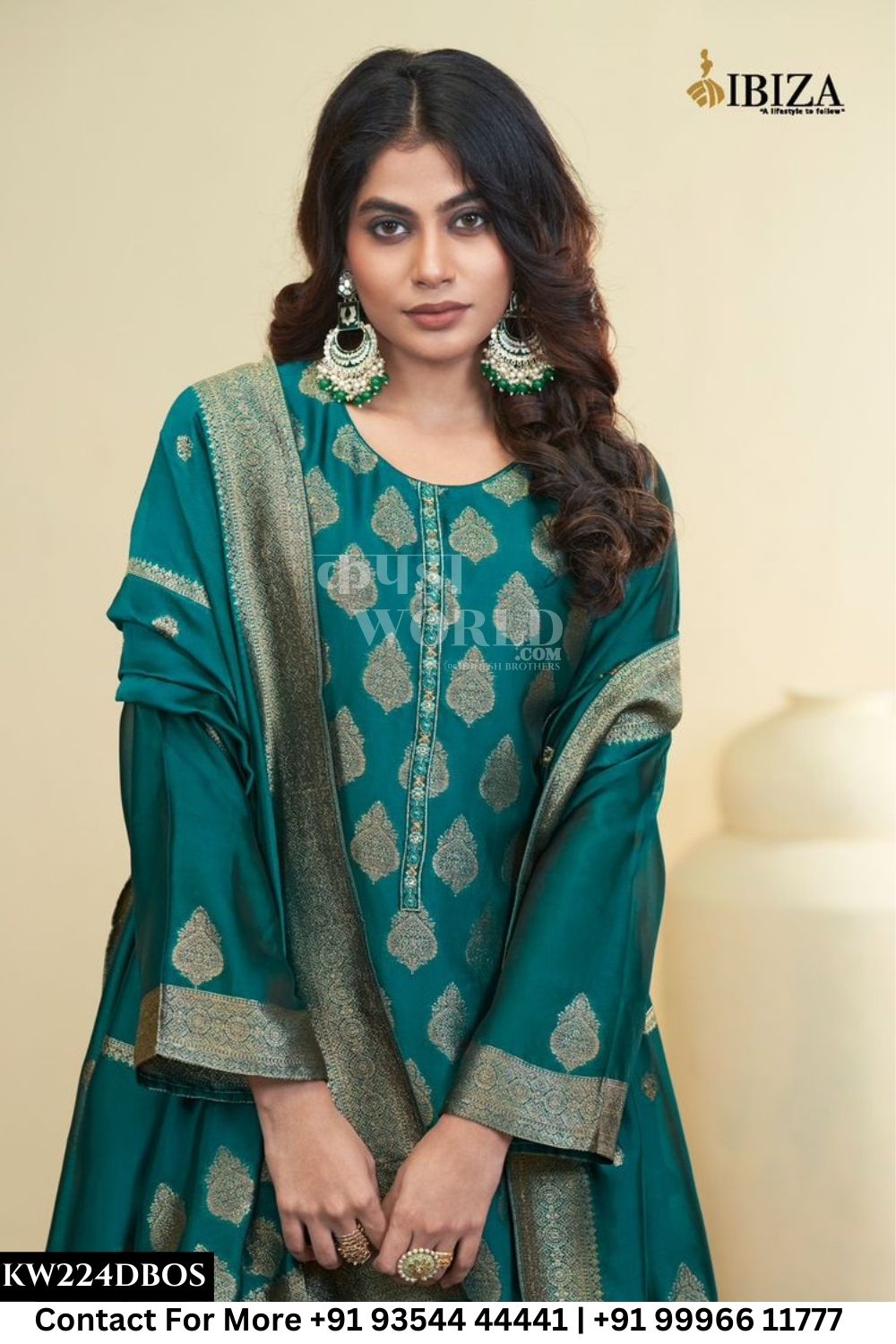 Ibiza - Dastoor: Designer Banglory Silk Ladies Suit Catalog Dealer