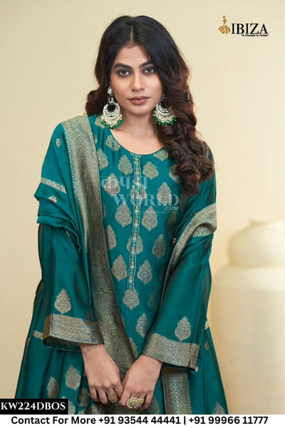Ibiza - Dastoor: Designer Banglory Silk Ladies Suit Catalog Dealer