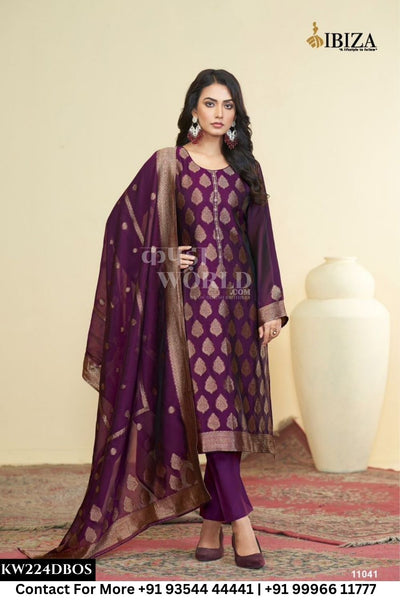 Ibiza - Dastoor: Designer Banglory Silk Ladies Suit Catalog Dealer