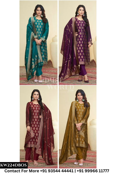 Ibiza - Dastoor: Designer Banglory Silk Ladies Suit Catalog Dealer