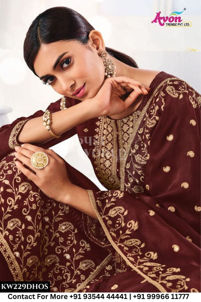 Avon Trendz - Jharokha Vol 2: Designer Silk Salwar Suit Collection