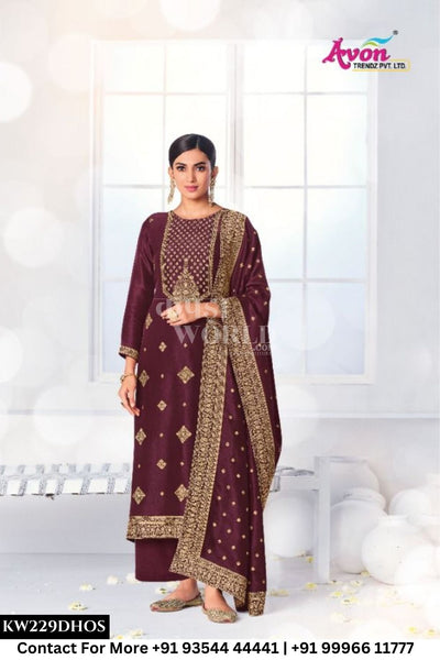 Avon Trendz - Jharokha Vol 2: Designer Silk Salwar Suit Collection