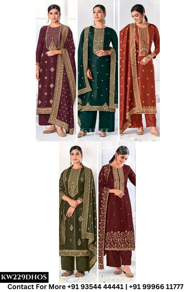 Avon Trendz - Jharokha Vol 2: Designer Silk Salwar Suit Collection
