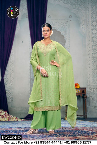 Fourdots Catalogue - Samriddhi: Fancy Silk Designer Ladies Dress Supplier