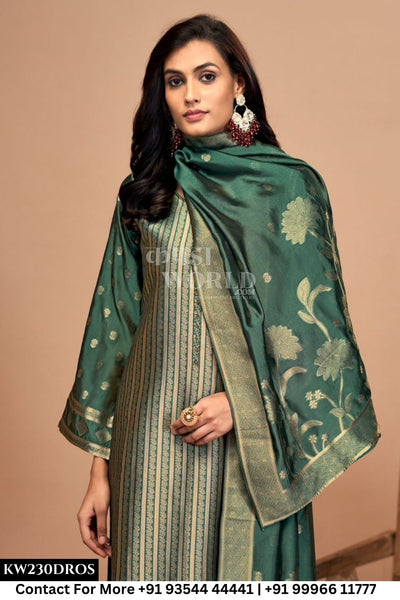 Ibiza - Kaisha: Pure Banglory Silk Jacquard Partywear Suit Catalog Dealer