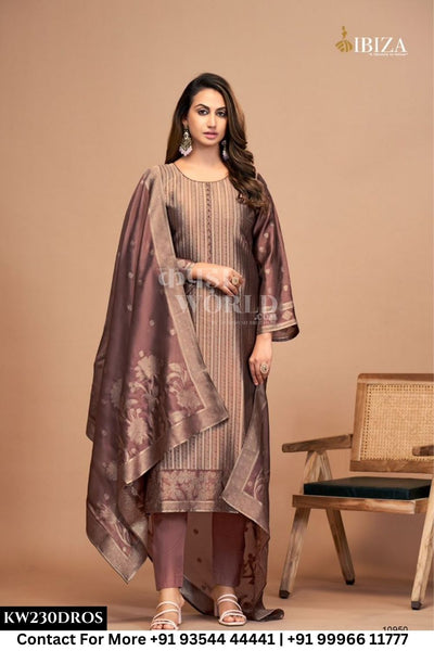 Ibiza - Kaisha: Pure Banglory Silk Jacquard Partywear Suit Catalog Dealer