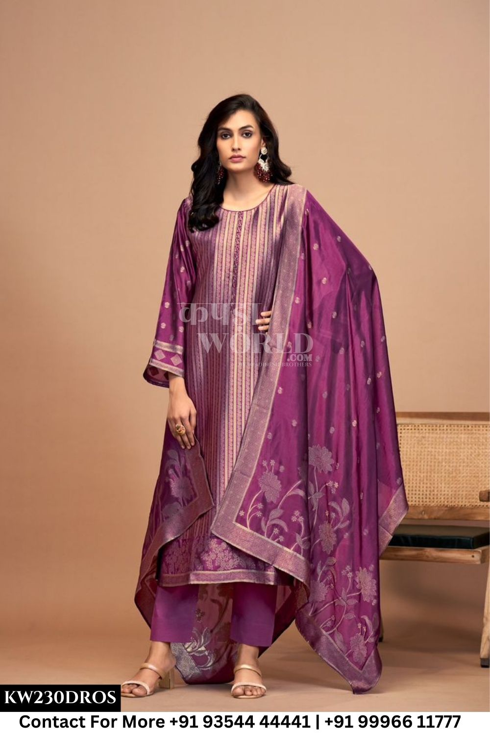 Ibiza - Kaisha: Pure Banglory Silk Jacquard Partywear Suit Catalog Dealer