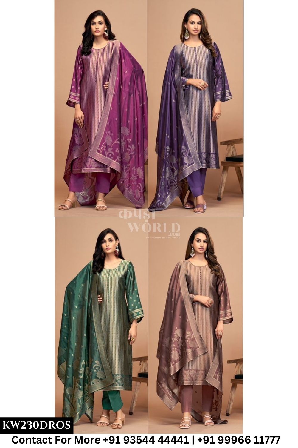Ibiza - Kaisha: Pure Banglory Silk Jacquard Partywear Suit Catalog Dealer