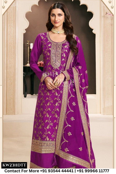 Vinay Fashion - Khanak: Designer Silk Wedding Dress Wholesale