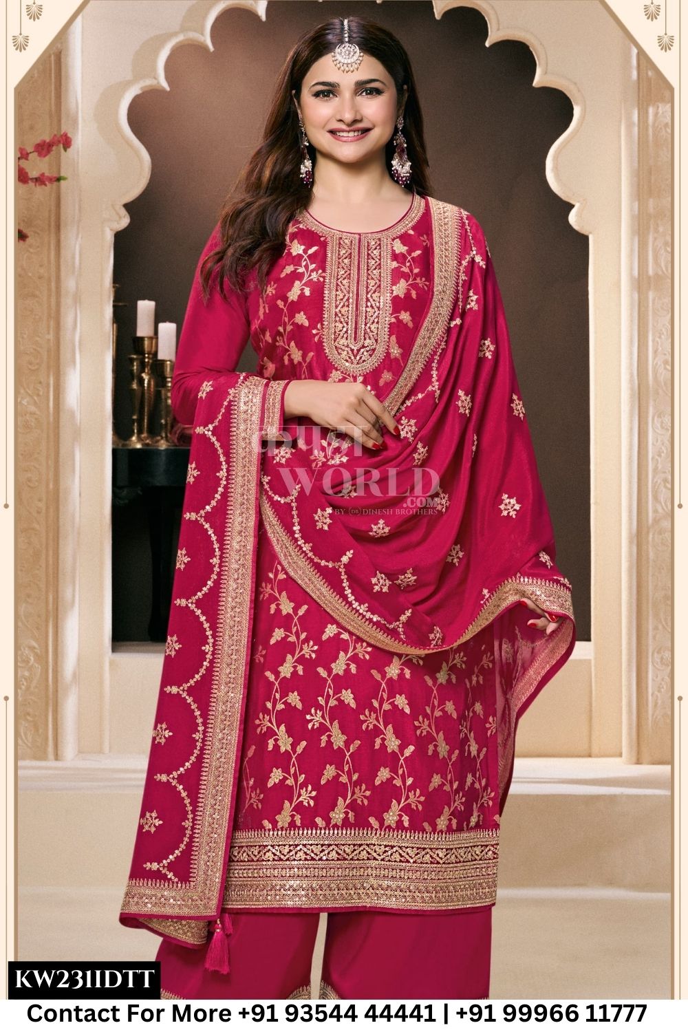 Vinay Fashion - Khanak: Designer Silk Wedding Dress Wholesale