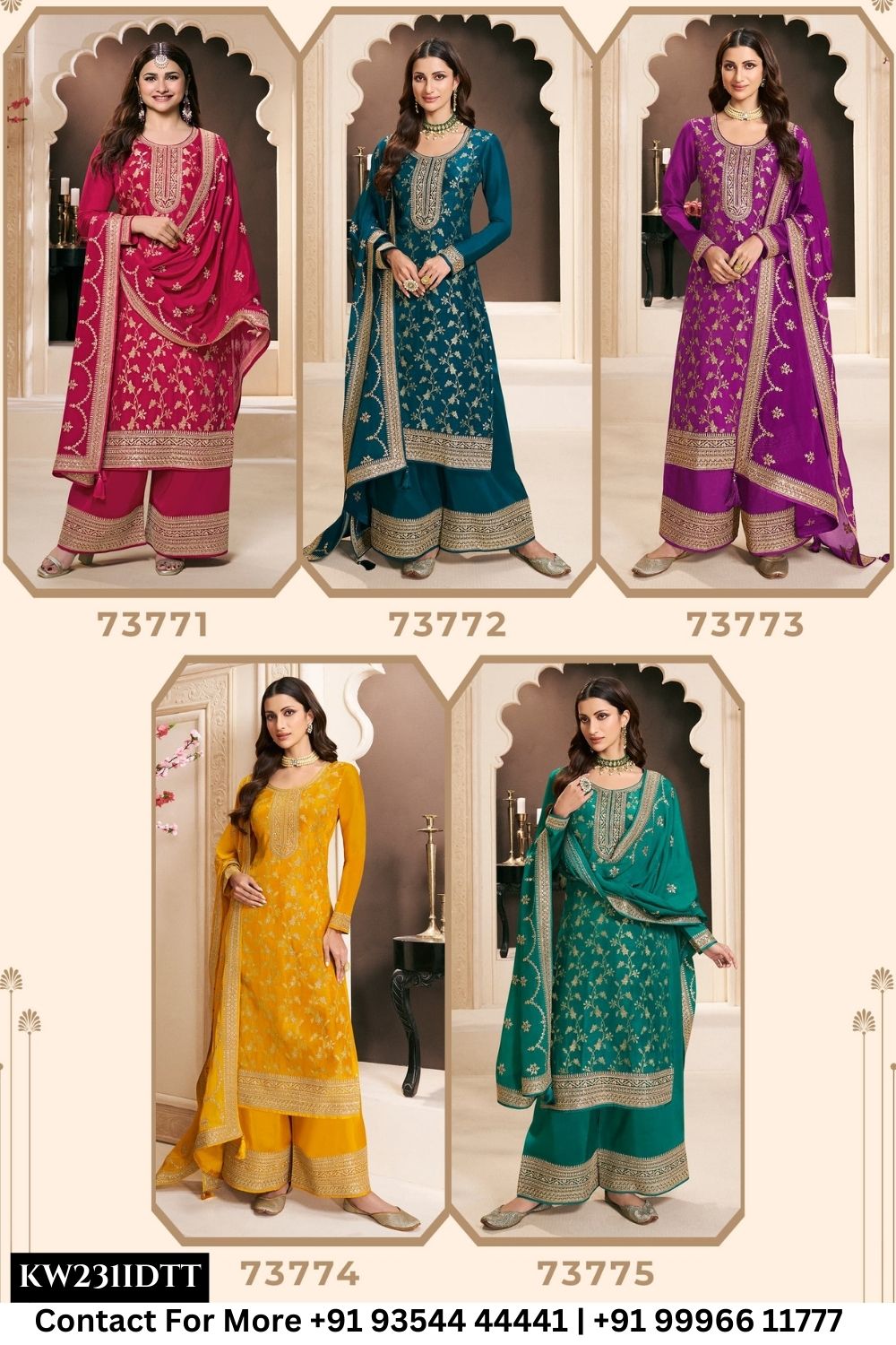 Vinay Fashion - Khanak: Designer Silk Wedding Dress Wholesale