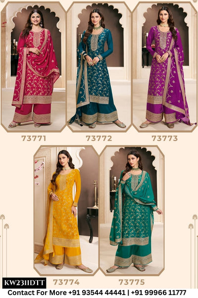 Vinay Fashion - Khanak: Designer Silk Wedding Dress Wholesale