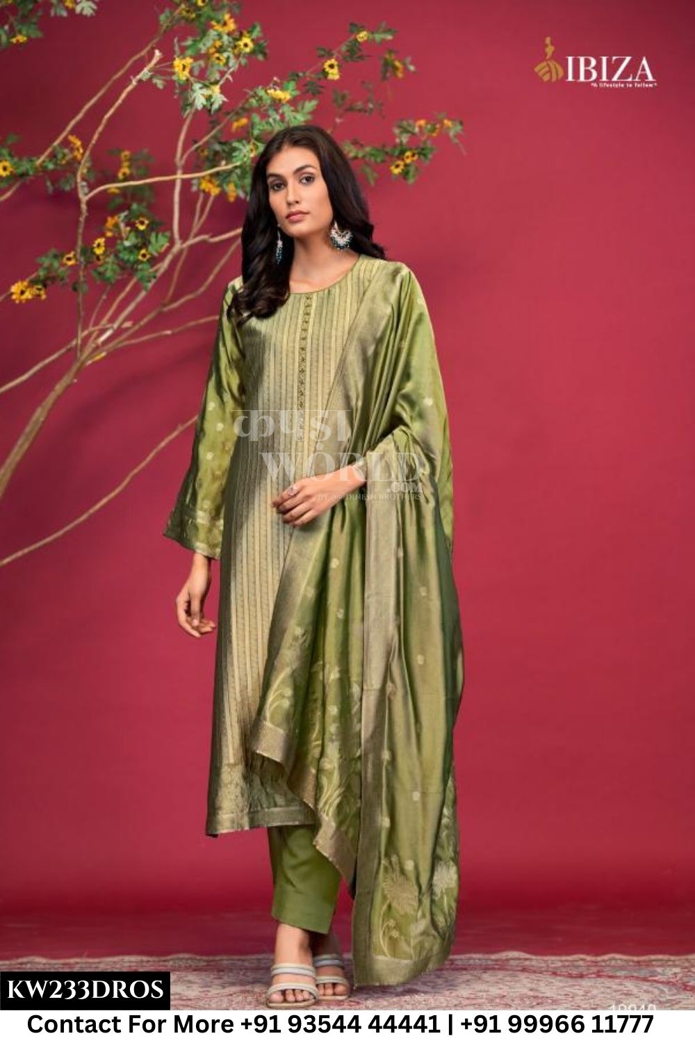 Ibiza - Milana: Designer Banglory Silk Partywear Dress Catalog Wholesale