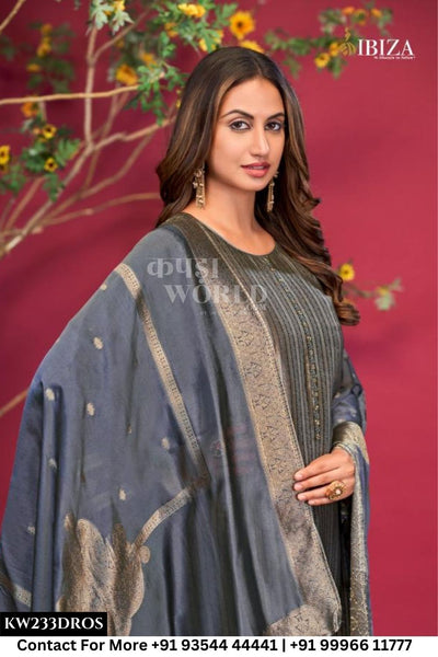Ibiza - Milana: Designer Banglory Silk Partywear Dress Catalog Wholesale