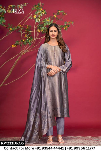 Ibiza - Milana: Designer Banglory Silk Partywear Dress Catalog Wholesale