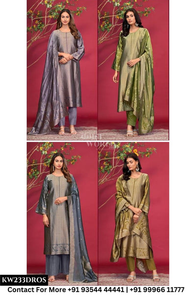 Ibiza - Milana: Designer Banglory Silk Partywear Dress Catalog Wholesale
