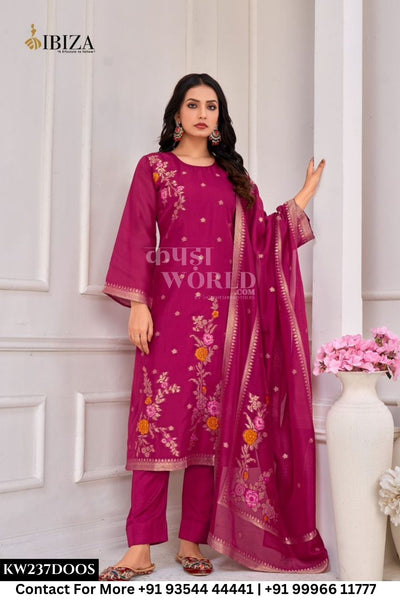Ibiza - Shabad: Jacquard Banglory Silk Partywear Suit Catalog Exporter
