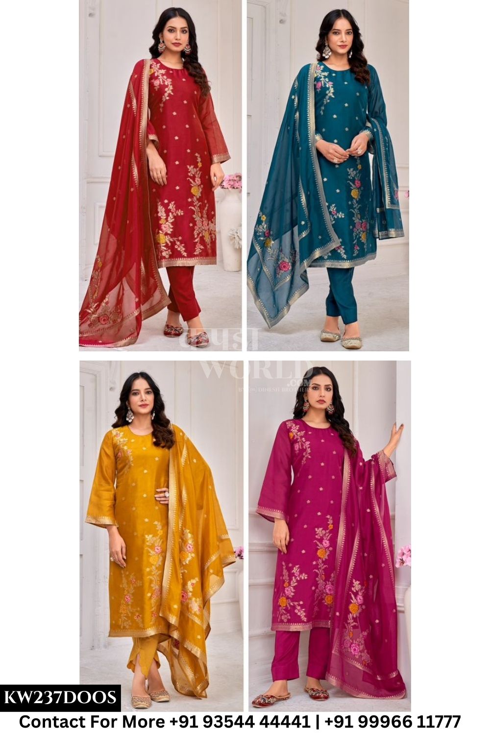 Ibiza - Shabad: Jacquard Banglory Silk Partywear Suit Catalog Exporter