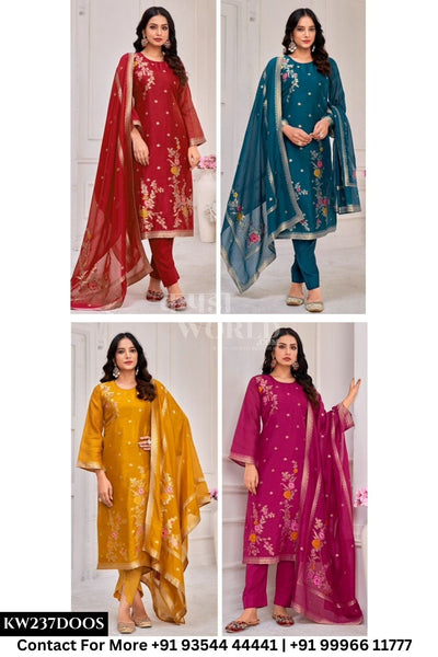 Ibiza - Shabad: Jacquard Banglory Silk Partywear Suit Catalog Exporter