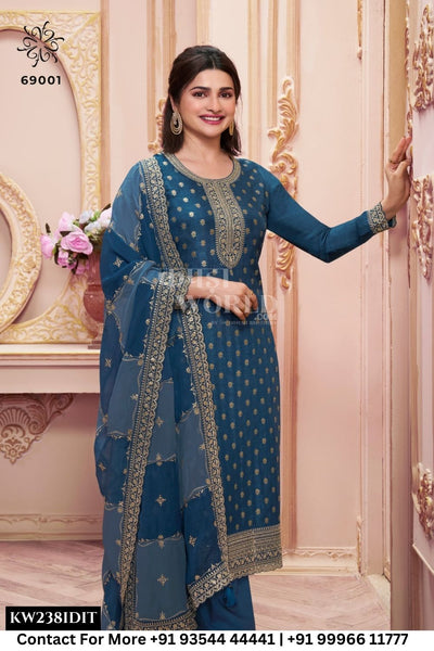 Vinay Fashion - Shristi Dark: Partywear Style Fancy Jacquard Suit Exporter