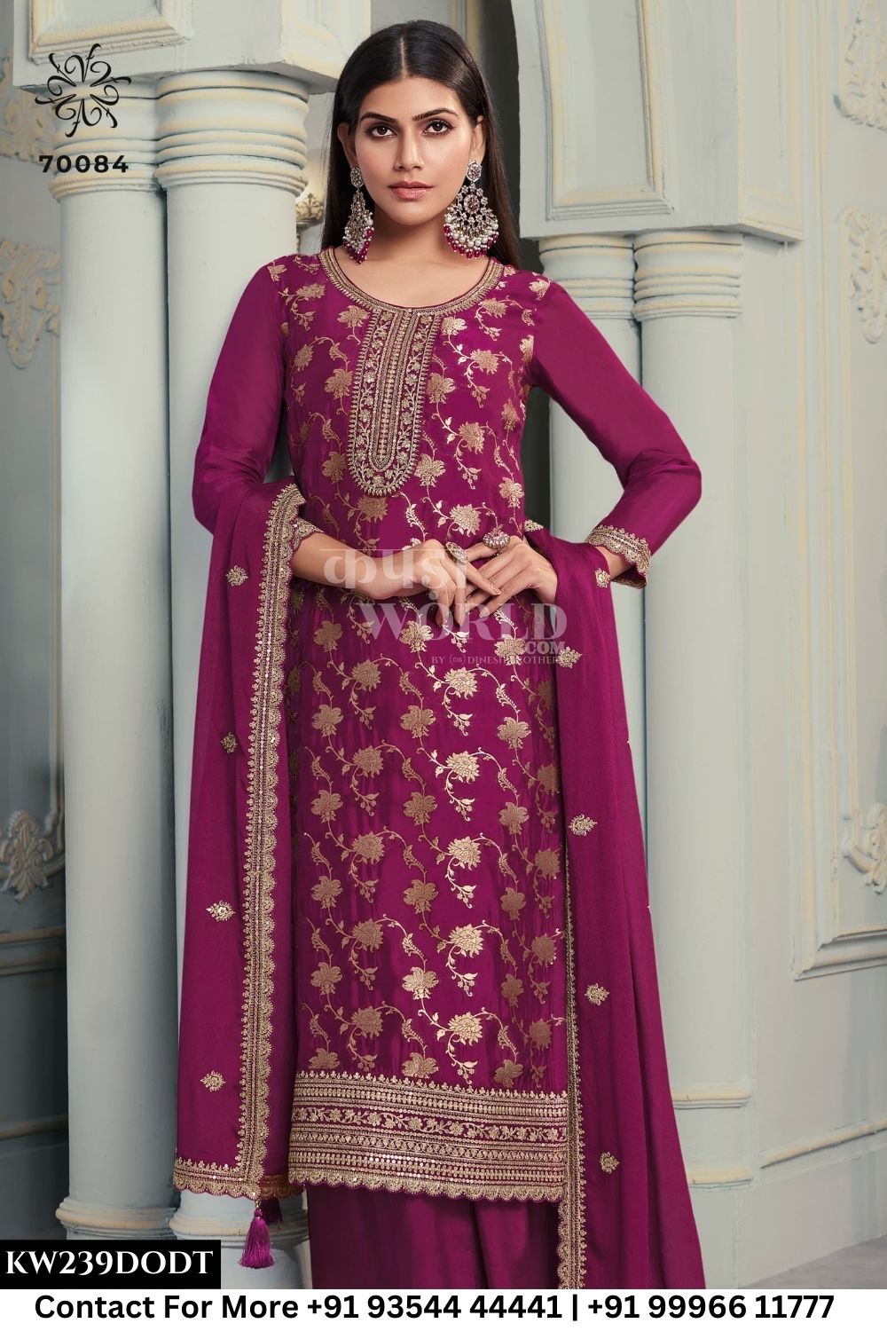 Vinay Fashion - Silky Vol 2: Designer Jacquard Silk Partywear Suit Supplier