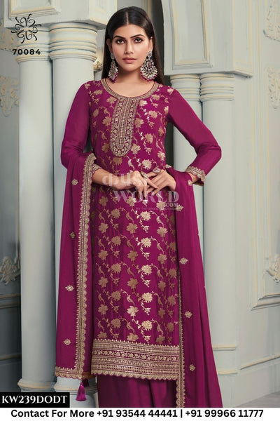 Vinay Fashion - Silky Vol 2: Designer Jacquard Silk Partywear Suit Supplier