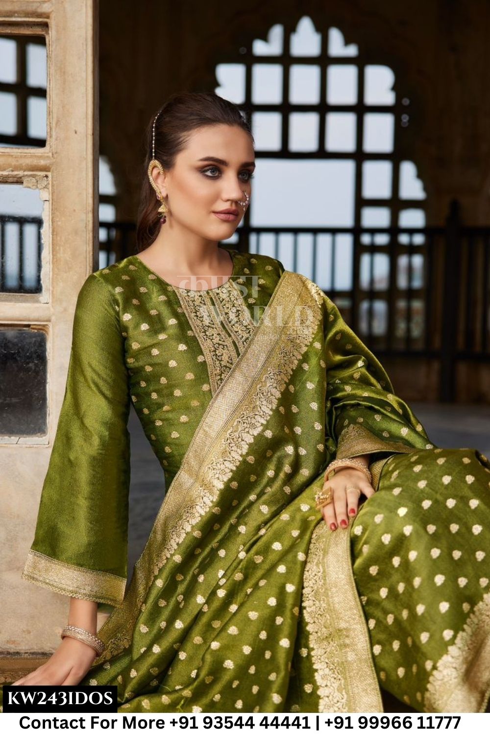 Ibiza - Tyohaar Ka Angan: Jacquard Banglory Silk Suit Catalog Dealer