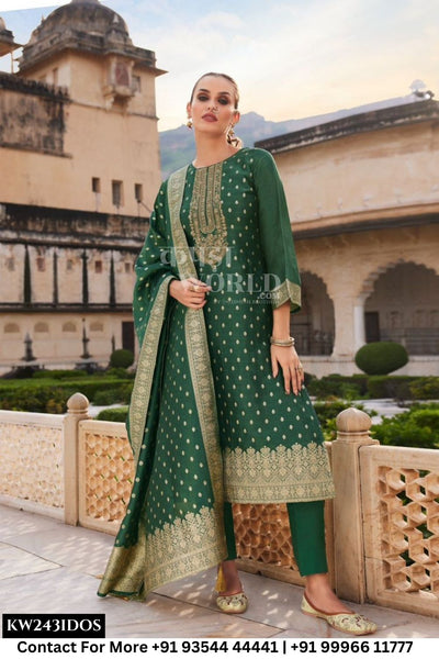 Ibiza - Tyohaar Ka Angan: Jacquard Banglory Silk Suit Catalog Dealer