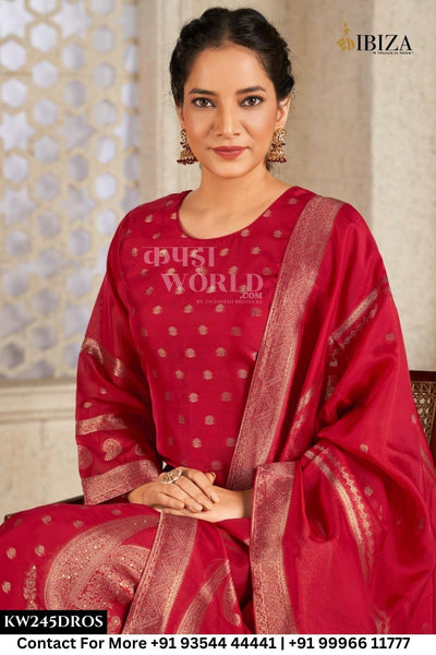 Ibiza - Zisa: Partywear Style Jacquard Silk Suit Latest Catalog Supplier