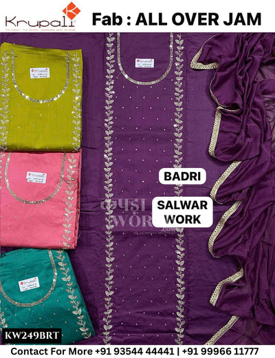Krupali - Badri: Top All Over Jaam & Pure Classic  Dupatta