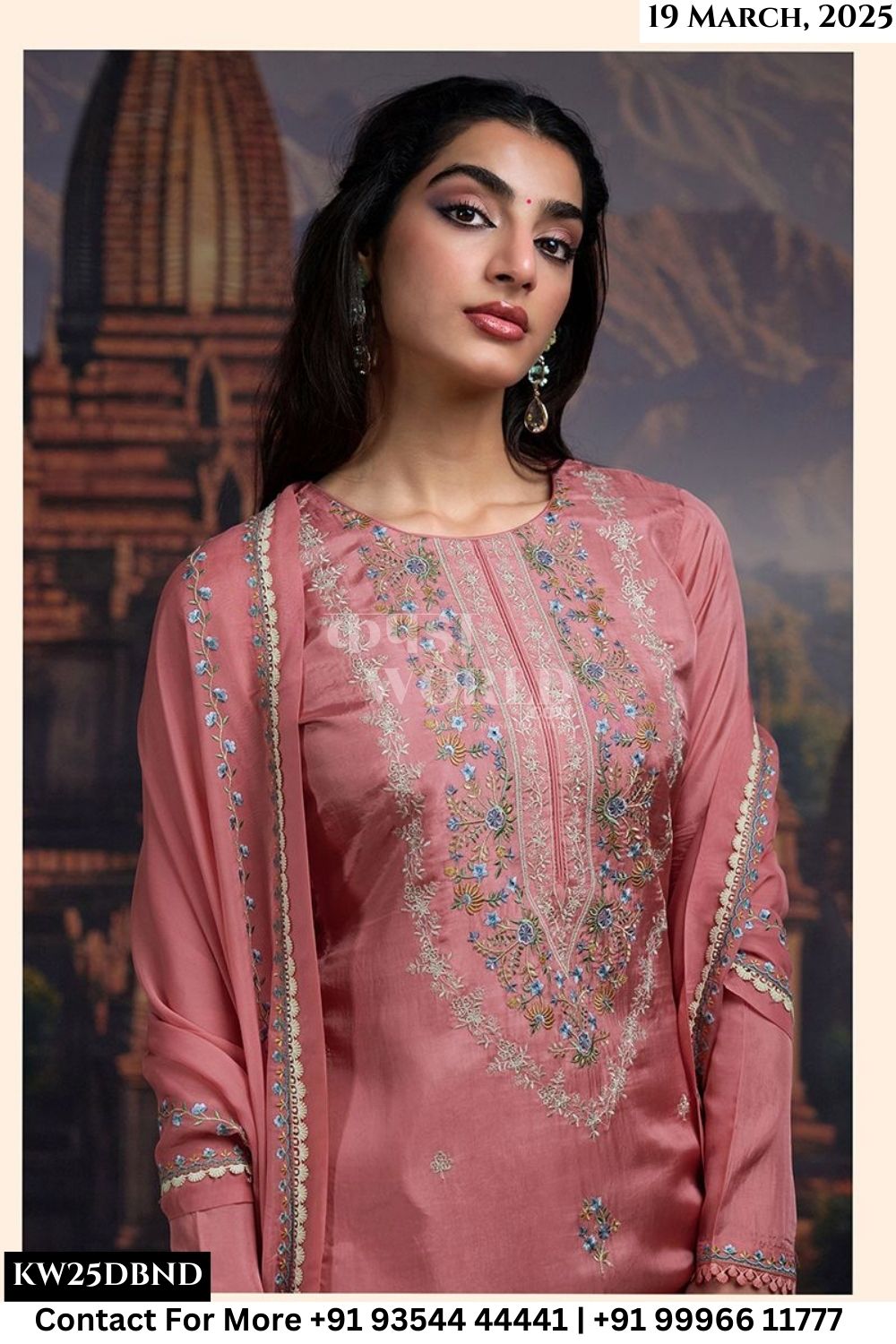 Netra Catalogue - Maira: Partywear Style Designer Silk Suit Catalog Exporter