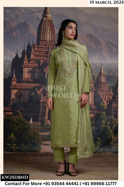 Netra Catalogue - Maira: Partywear Style Designer Silk Suit Catalog Exporter