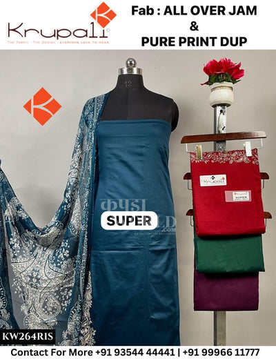 Krupali - Super: Top All Over Jaam &  Dupatta