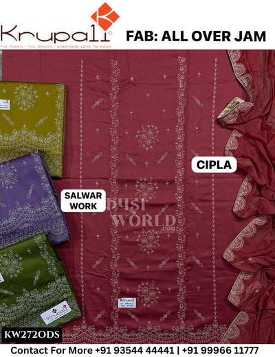 Krupali - Cipla: Top All Over Jaam &  Dupatta