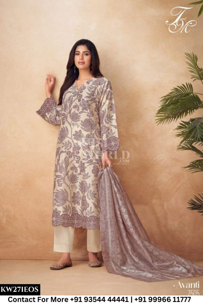 T AND M Catalogue - Avanti: PURE CHANDERI SILK SALWAR SUIT