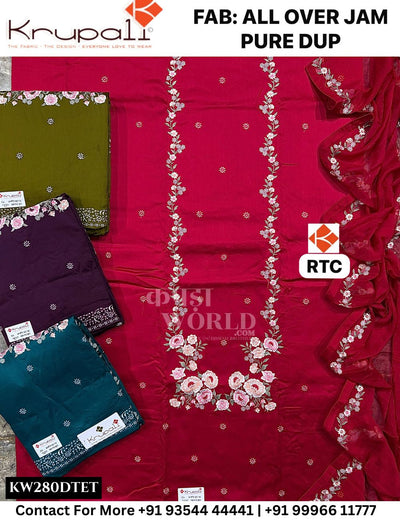 Krupali - Rtc: Top All Over Jaam  &  Dupatta