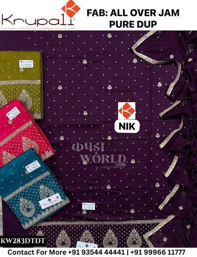 Krupali - Nik: Top All Over Jaam &  Dupatta