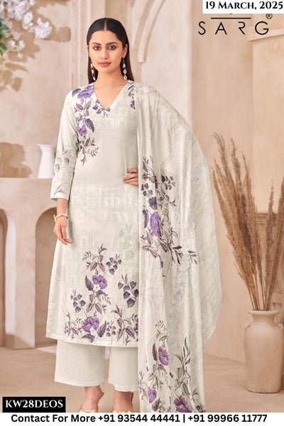 Sarg Catalogue - Gazal: Pure Cotton Fancy Ladies Salwar Suit Exporters