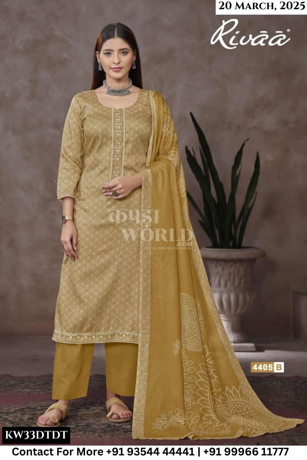 Rivaa Catalogue - Ragini Vol 2: Exclusive Cotton Salwar kameez Catalog Supplier