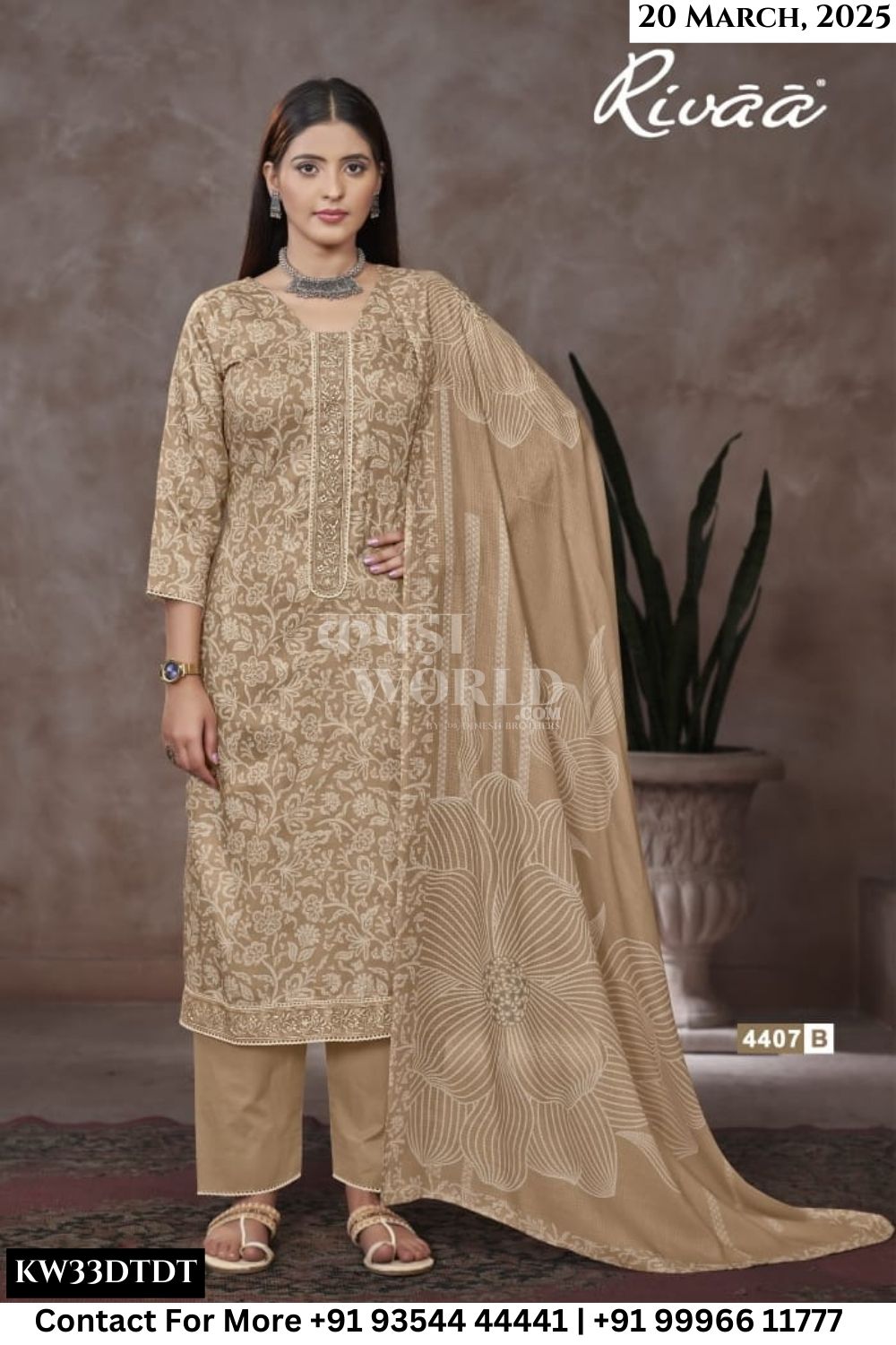 Rivaa Catalogue - Ragini Vol 2: Exclusive Cotton Salwar kameez Catalog Supplier