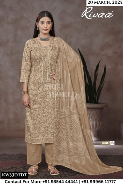 Rivaa Catalogue - Ragini Vol 2: Exclusive Cotton Salwar kameez Catalog Supplier