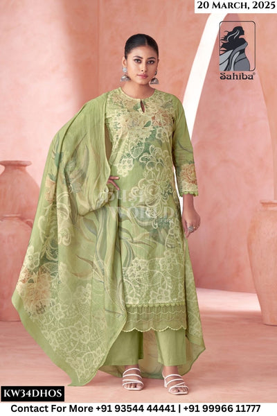 Sahiba Catalogue - Kritika: Pure Cotton Fancy Ladies Suit Catalog Exporter