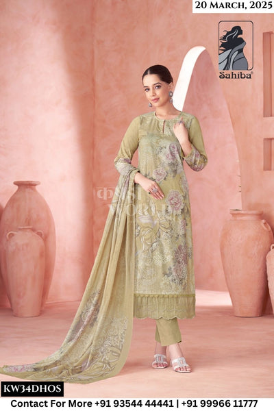 Sahiba Catalogue - Kritika: Pure Cotton Fancy Ladies Suit Catalog Exporter