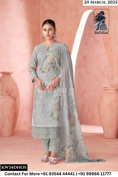 Sahiba Catalogue - Kritika: Pure Cotton Fancy Ladies Suit Catalog Exporter