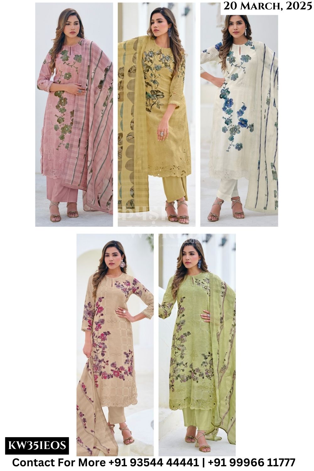 Sahiba Catalogue - Zainy: Exclusive Pure Linen Salwar Suit Catalog Dealers