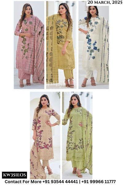Sahiba Catalogue - Zainy: Exclusive Pure Linen Salwar Suit Catalog Dealers